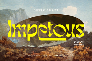 Impetous Display Typeface