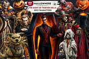 Hallowmere Halloween RPG characters, a Seasonal Illustration by ThatsDesignArt (Thumbnail 1 of 17)