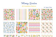 Whimsy Floral Pattern & Clipart, a Pattern Graphic by Essentially Nomadic (Thumbnail 5 of 11)