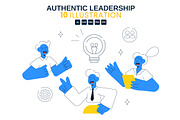 10 Authentic Leadership Illustration, a Person Illustration by denayunebgt (Thumbnail 1 of 4)