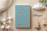 Cute Christmas Penguins Clipart Set, a Seasonal Illustration by ZabolotnaArt (Thumbnail 6 of 6)