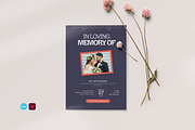 Simple Art Deco Funeral Program, an Invitation Template by Creatiya Type (Thumbnail 1 of 6)