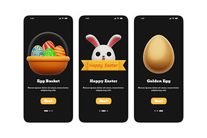 Easter Day 3D Icons