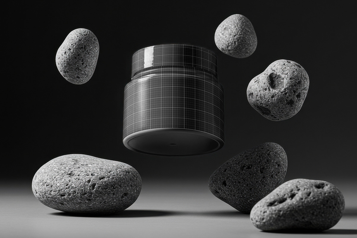 Cosmetic Jar Floating Mockups, a Mockup by Luuqas Design (Photo 3 of 3)