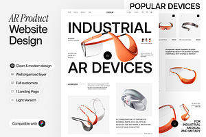 AR Product - E-commerce  Landing Pag, a Templates & Theme by sajon.co