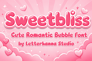 Sweetbliss Font, a Sans Serif Font by Letterhanna Studio (Thumbnail 1 of 9)