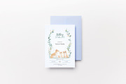 2 Canva Baby Shower Invitation, a Card Template by The Dark Matter Art (Thumbnail 3 of 7)