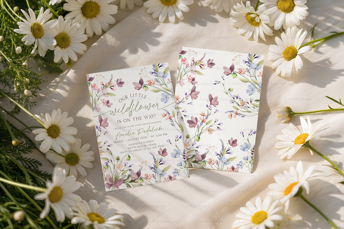 5x7 Double Card Mockup, a Product Mockup by TatiMockup (Photo 3 of 4)