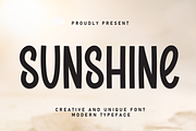 Sunshine | Script Font, a Script Font by Scratchones (Thumbnail 1 of 8)