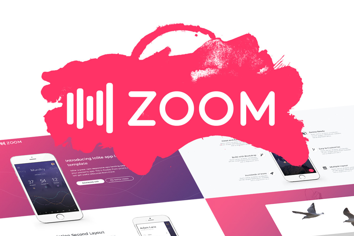 Zoom UI Kit, an UI Kit Template by UIMint (Photo 1 of 5)