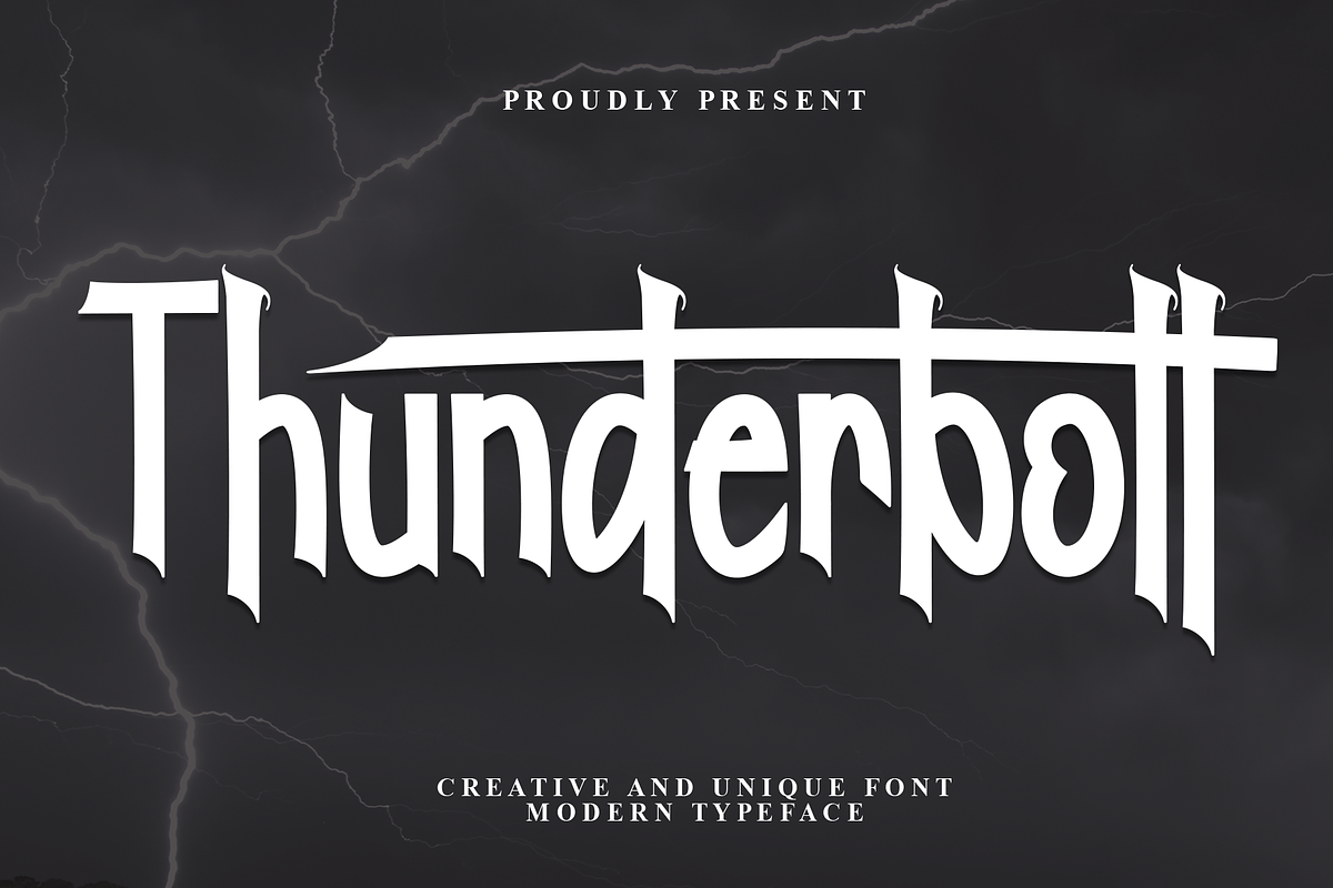 Thunderbolt | Script Font, a Script Font by Scratchones (Photo 1 of 9)