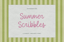 Summer Scribbles Organic Font