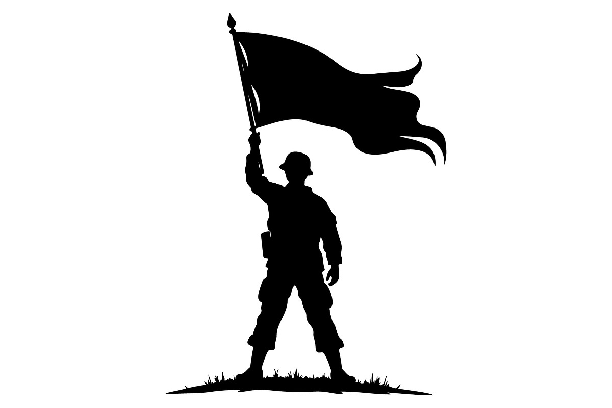 Combat Soldier Silhouettes Bundle, an Illustration by Creativeshirt (Photo 4 of 7)