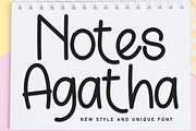 Notes Agatha | Script Font, a Script Font by Scratchones (Thumbnail 1 of 8)