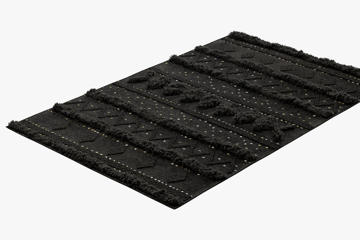 nuLOOM Black Wool Raised Geometric S, a Furniture 3D Model by 3dmitruk (Photo 4 of 17)