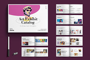 Art Gallery Exhibition Catalog, a Brochure Template by E-Type (Thumbnail 1 of 8)