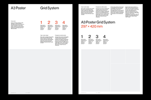 A3 Poster Grid System For InDesign