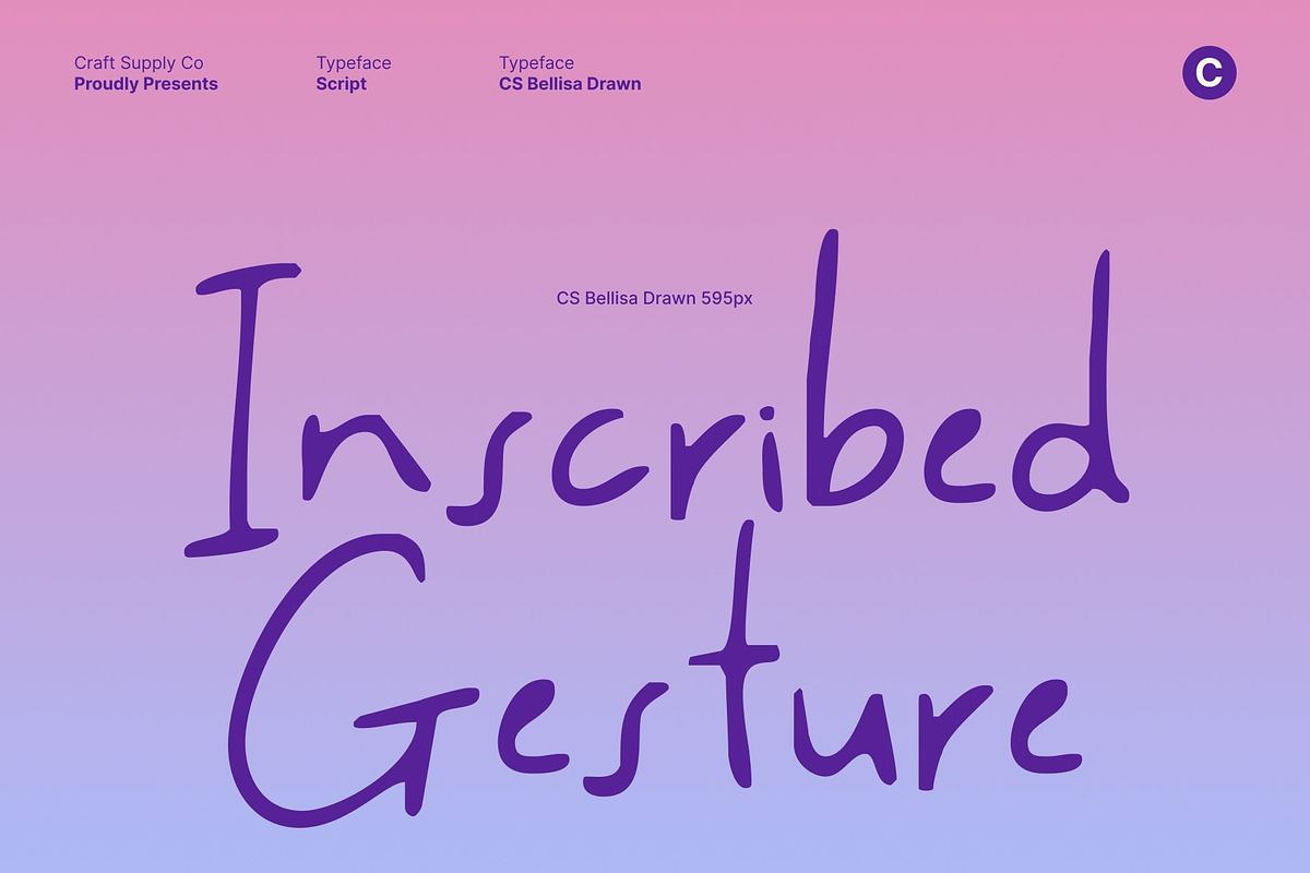 CS Bellisa Drawn, a Handwritten Font by Craft Supply Co. (Photo 2 of 8)