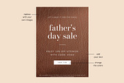 Father's Day Sale Email Template, an Email Template by KikiBunnyCreative (Thumbnail 2 of 7)
