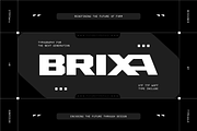 Brixa - Futuristic Display Font, a Sans Serif Font by Typeagle (Thumbnail 6 of 10)