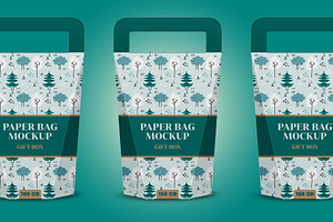 Gift Paper Bag Mockups