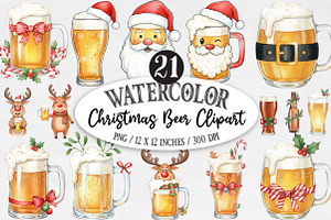 Christmas Beer Sublimation Bundle, an Illustration by Designking