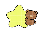 Cute Bear with Star SVG, an Illustration by TheHitShop (Thumbnail 9 of 10)