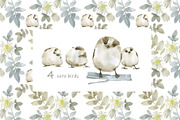 Birds in flowers, an Illustration by Novikova Lida (Thumbnail 2 of 8)
