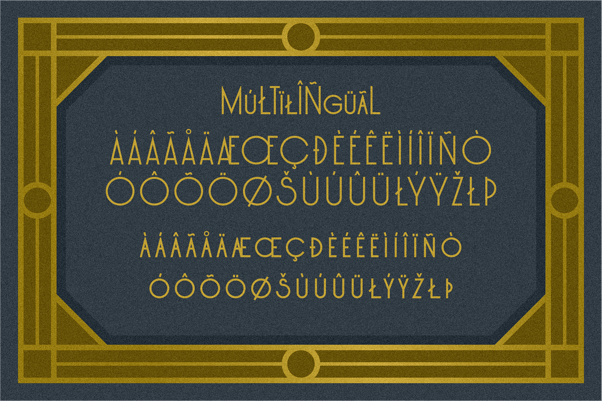 POCHTER ART DECO, a Sans Serif Font by 24Design Studios (Photo 6 of 8)
