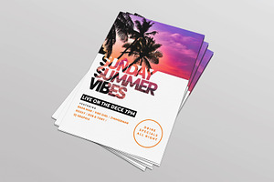 Summer Flyer Template, a Flyer Template by mwmdesigns