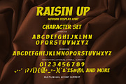 RAISIN UP - Modern Display Font, a Font by Gassstype (Thumbnail 8 of 8)