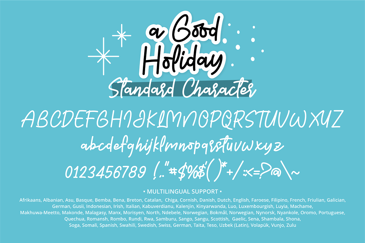 A Good Holiday Font, a Handwritten Font by Mabhal Studio (Photo 8 of 10)