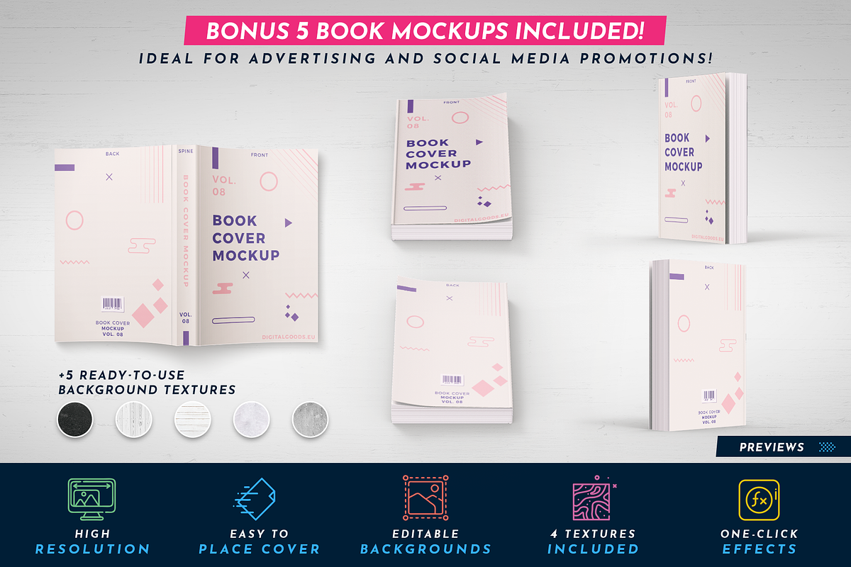 Book Cover Template 65, a Templates & Theme by Digital Goods (Photo 4 of 11)