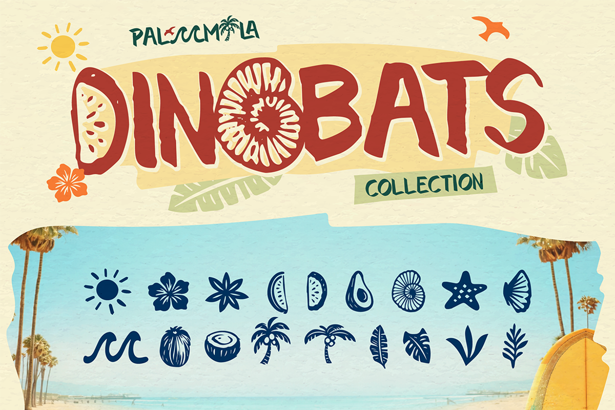 Palmila - Summer Quirky Font, a Symbol Font by Artisan Themes (Photo 10 of 12)