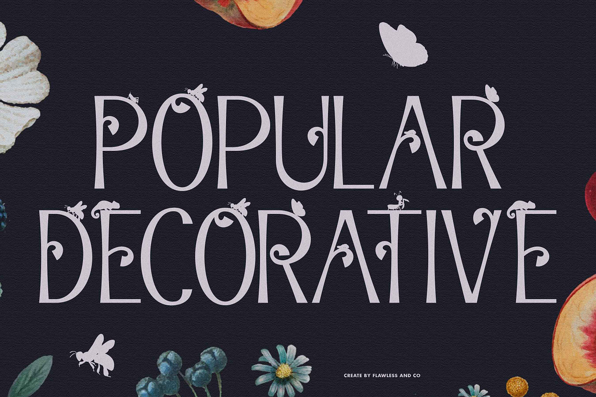 Arboriva - Decorative Font, a Font by Flawless And Co (Photo 4 of 10)