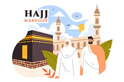 7 Hajj or Umrah Mabroor Illustration, a Person Illustration by denayunebgt (Thumbnail 4 of 4)