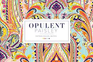 Opulent Paisley, Luxurious Print!