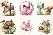 Spring Mailbox Sublimation Clipart, a Seasonal Illustration by DreamArtGraphic (Thumbnail 4 of 5)