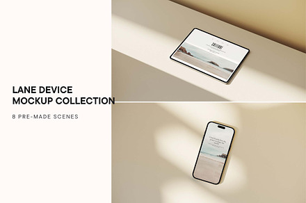 Lane Device Mockup Collection, an iPad Mockup by Mockup Line