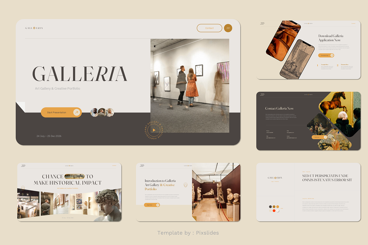 Art Gallery & Creative Keynote, a Presentation Template by Pixslides (Photo 6 of 7)