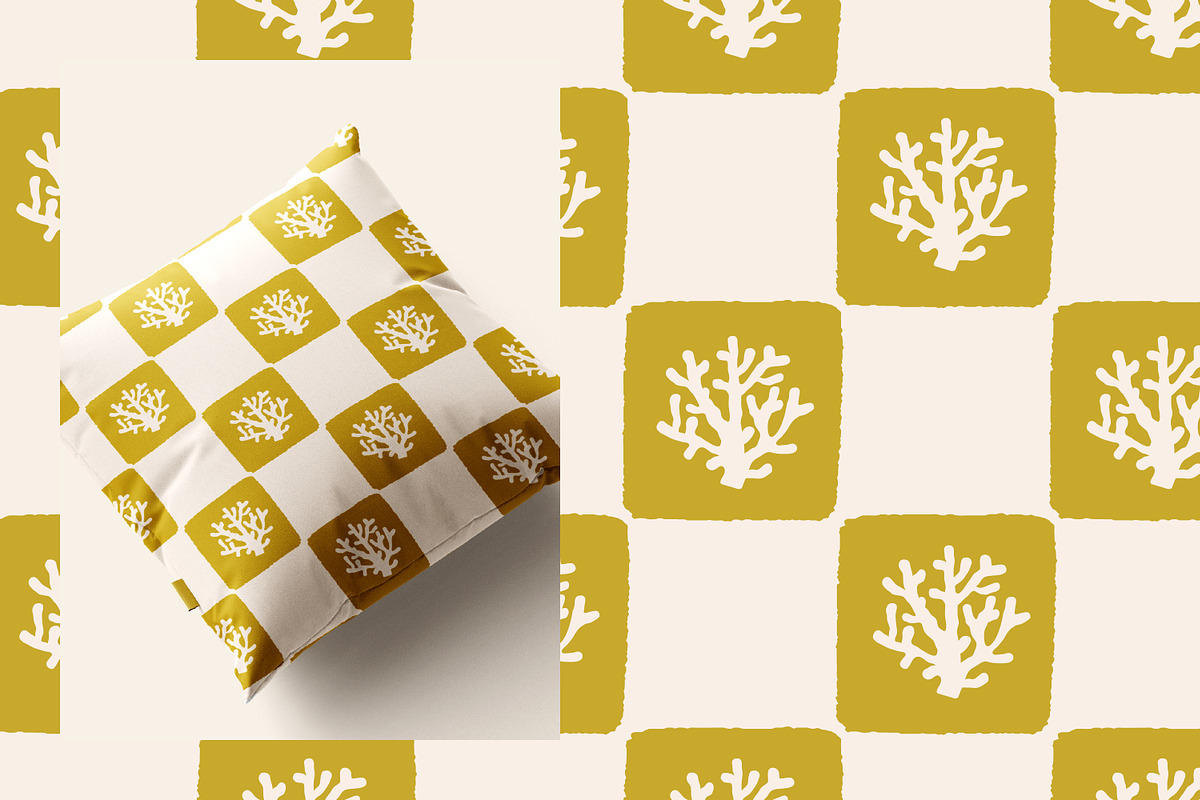 Abstract plants on seamless patterns, a Pattern Graphic by Good Studio (Photo 3 of 3)