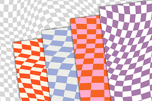 Groovy Checkered Background