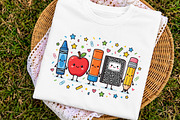 Back to School Cartoon Supplies PNG, a Transportation Illustration by Digital Artistic99 (Thumbnail 3 of 8)
