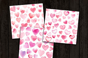 Valentine Heart Digital Paper Pack