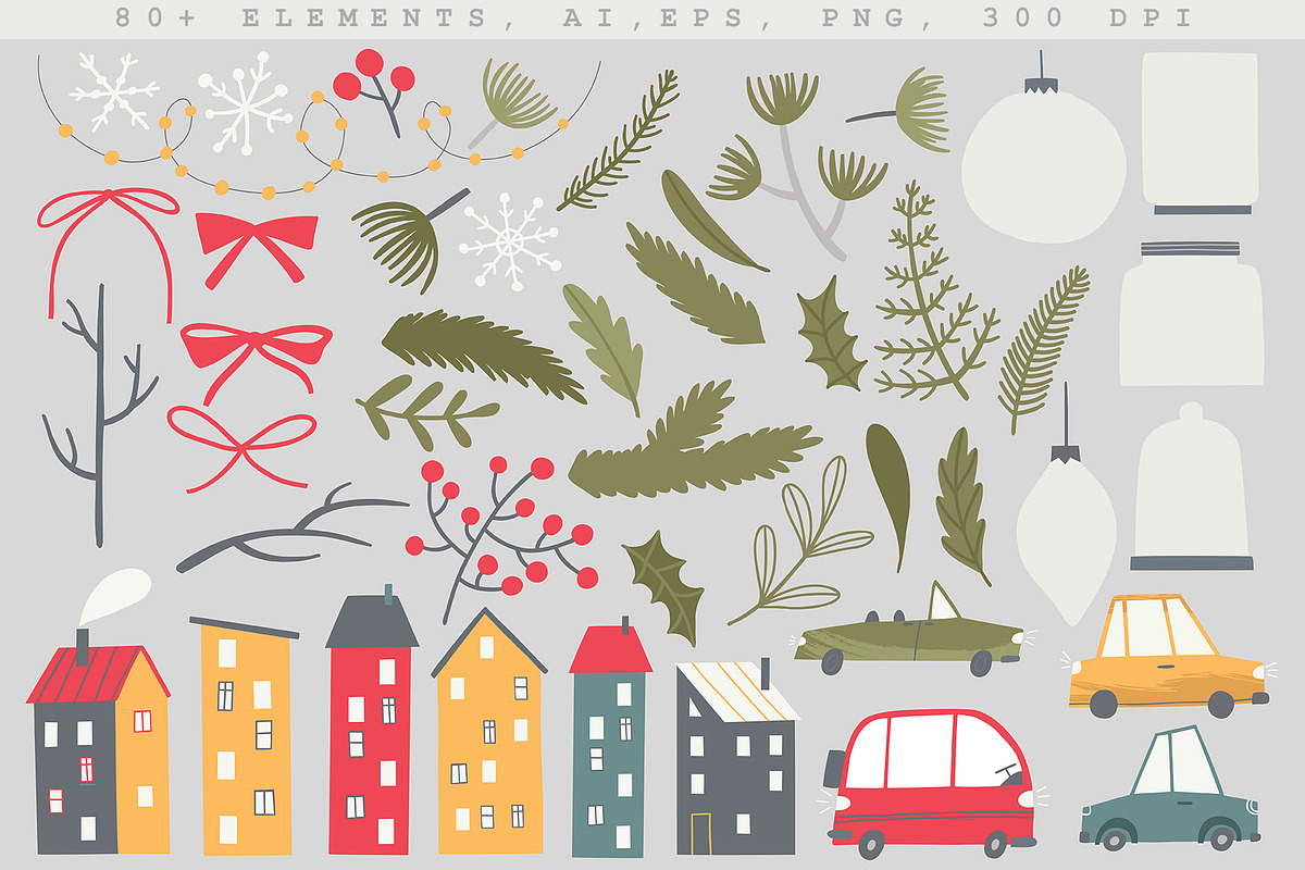 Christmas Snow Globes creator, a Seasonal Illustration by Elliko shop (Photo 8 of 11)