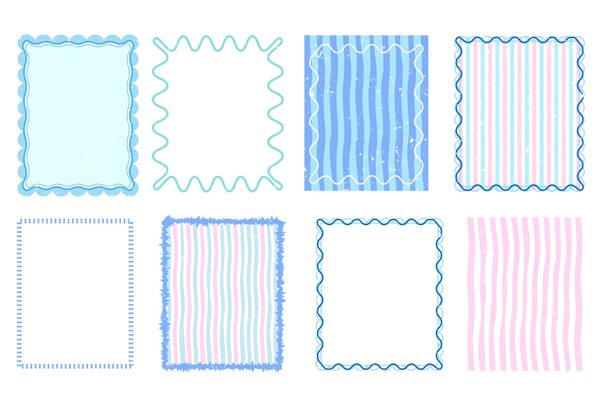 Summer Preppy Hand Drawn Frames Bund, an Illustration by Dream Creation (Photo 3 of 3)