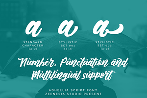 Adhellia - Bold Script Font