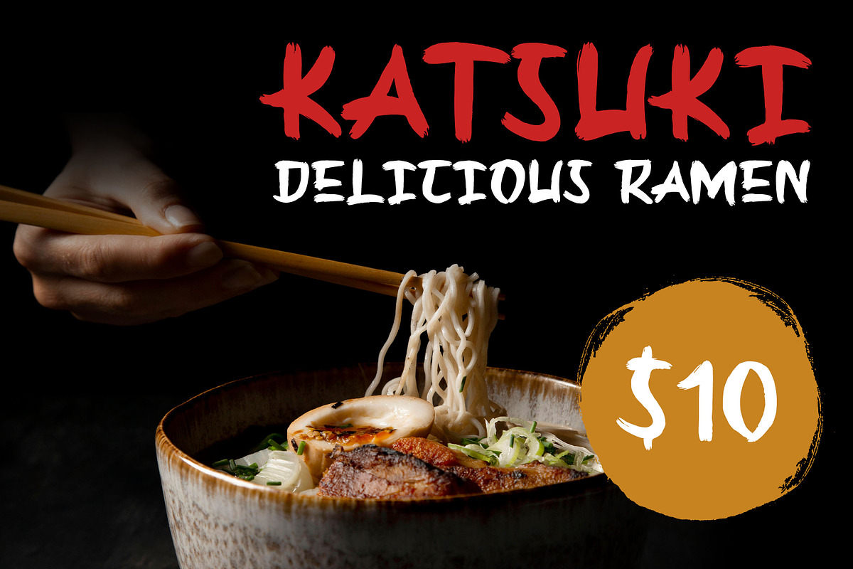 KENZOMARU - Oriental Brush Font, a Font by Almarkhatype (Photo 3 of 5)