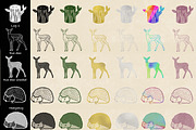 Procreate Stamps Brush Forest Animal, a Shape Add-On by Ducatum (Thumbnail 5 of 10)