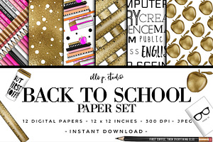 Back to School Paper Patterns